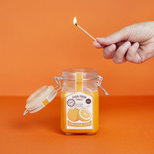 Farm Fresh Fruit Soy Candle in Glass Mason Jar Fresh Fruity Candle