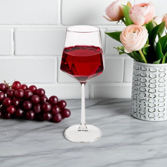 Diamond Wine Glasses - Set of 2