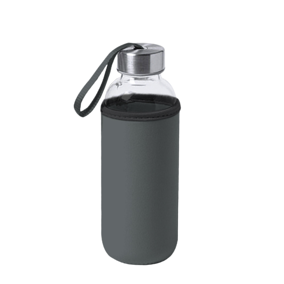 Borosilicate Bottle 500ml With Black Cover in Neoprene