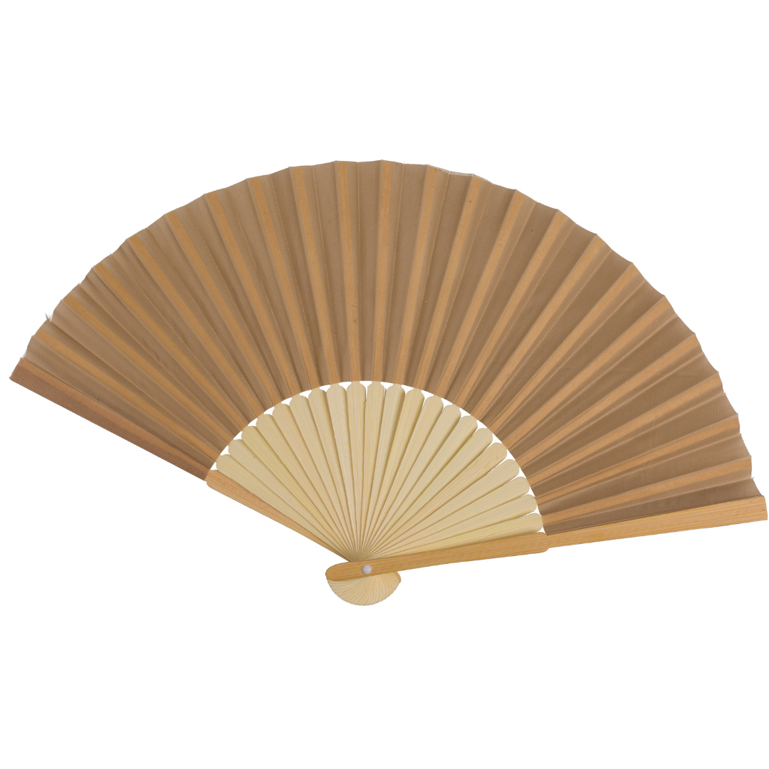 Natural Bamboo Hand Held Fan - (Assorted)