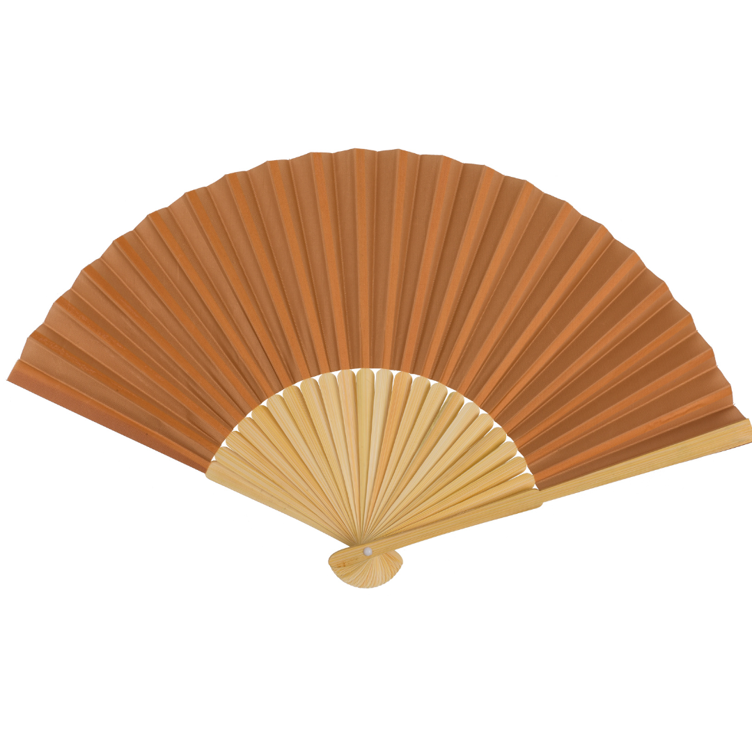 Natural Bamboo Hand Held Fan - (Assorted)