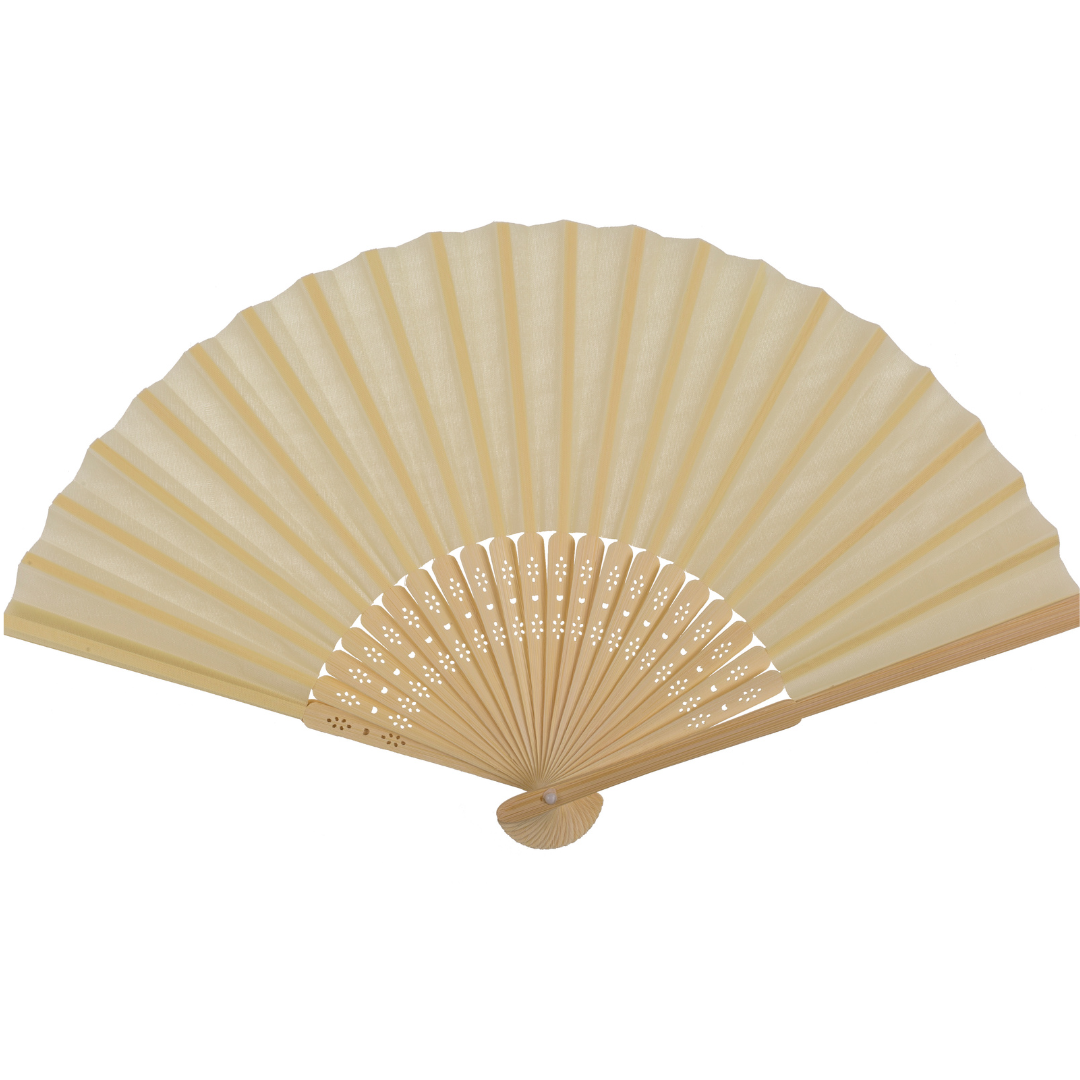 Pastel Bamboo Hand Held Fan - (Assorted)