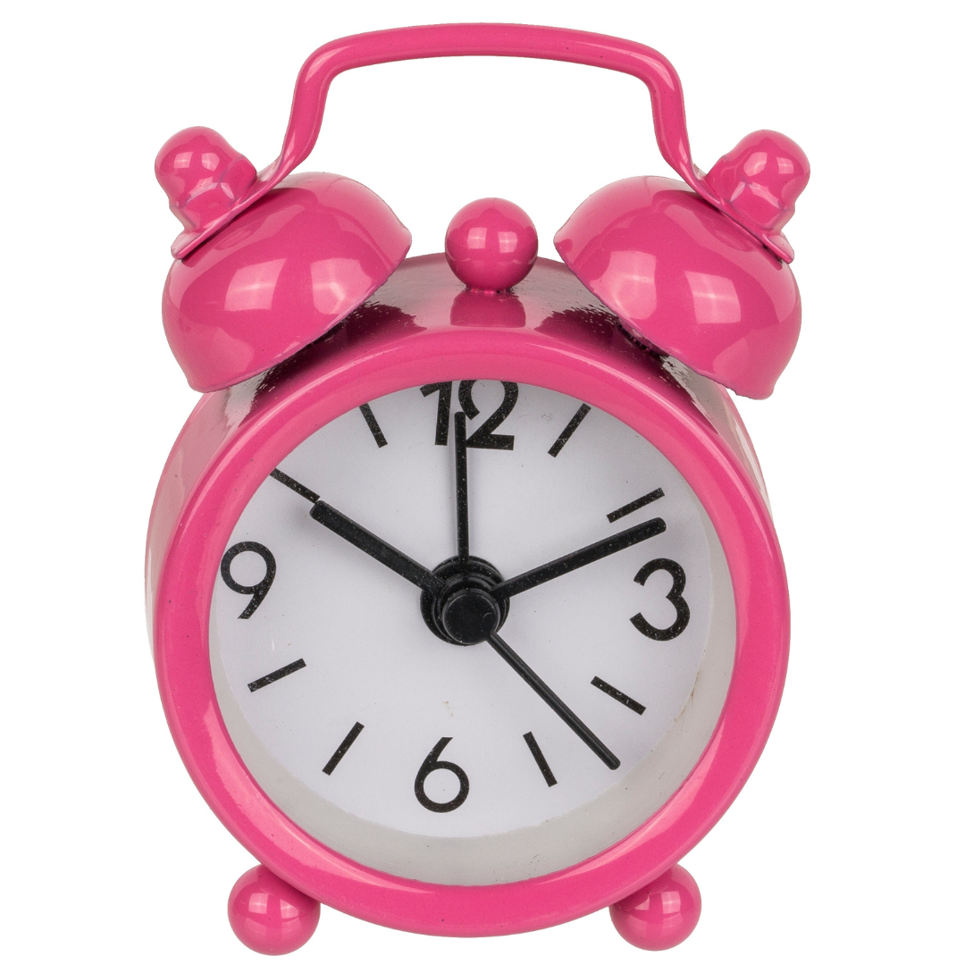 Mini Metal Retro Analogue Alarm Clock - Bell Alarm