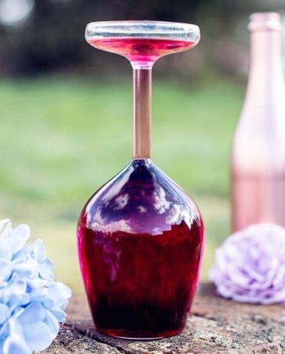 Upside Down Wine Glass - 350ml