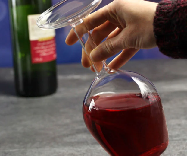 Upside Down Wine Glass - 350ml