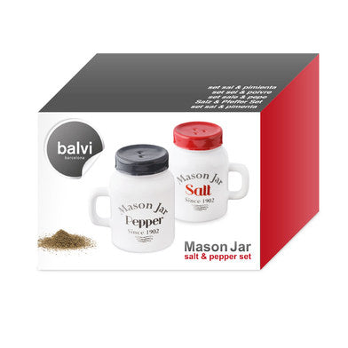 Rustic Mason Jar Salt & Pepper Shaker Set
