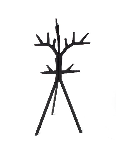Jewellery Rack - Black MDF Tree - 31cm