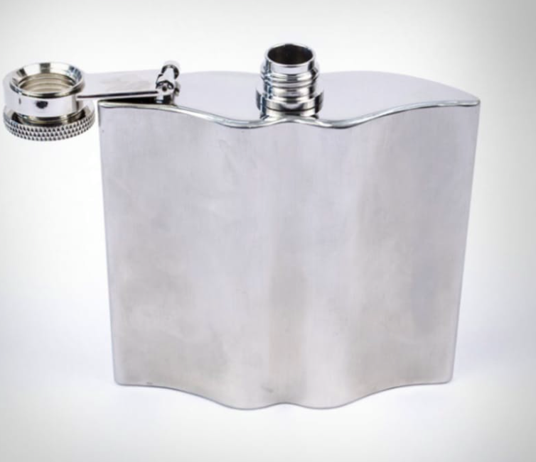 Liquor Flask - Moustache Hip Flask