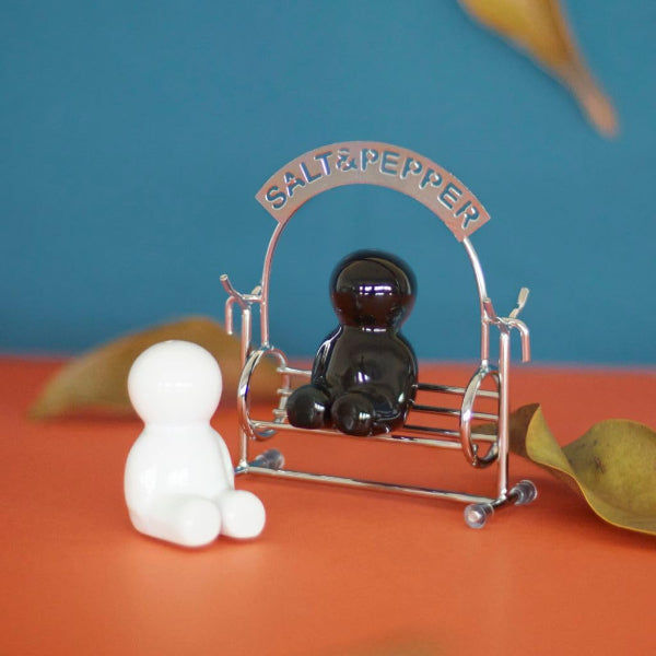 Ceramic Salt & Pepper Set - Swing