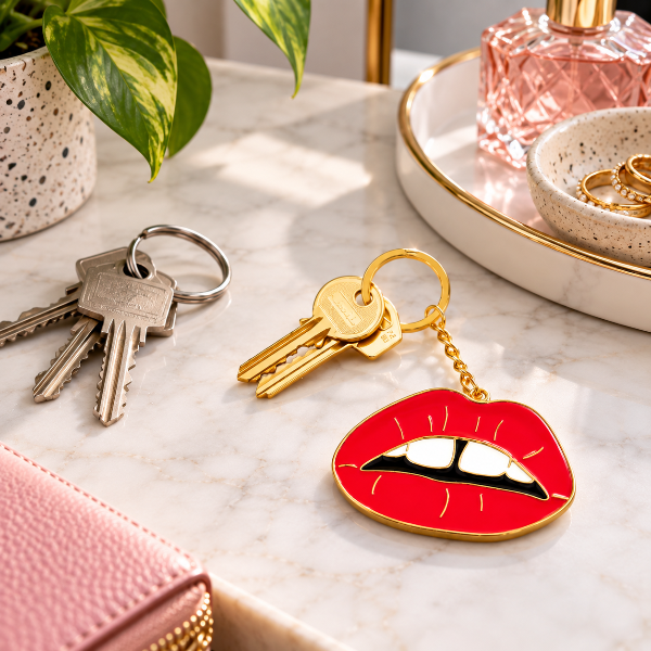 Oversized Lips Keychain