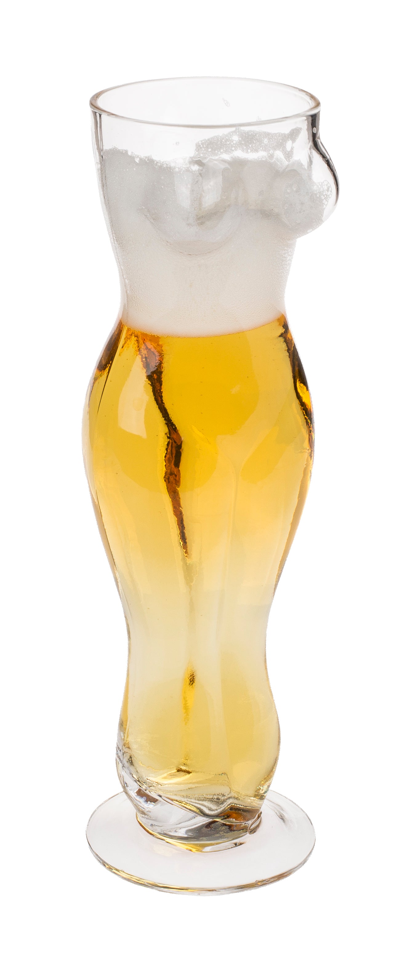 Female Silhouette Beer Glass