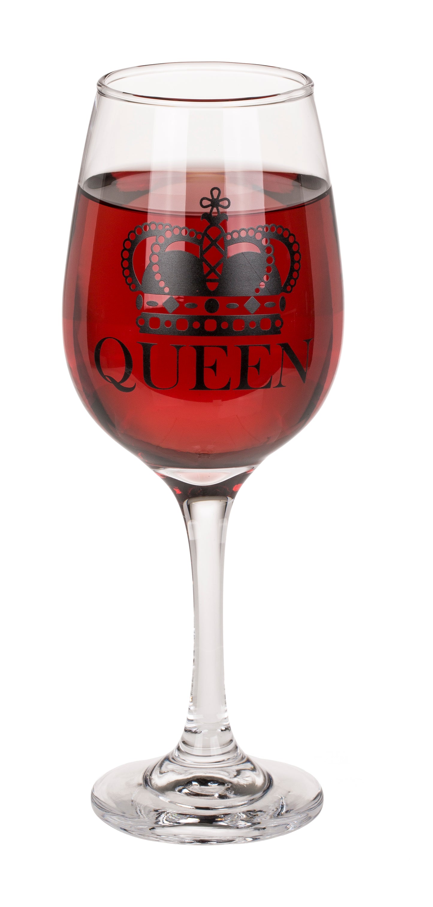 Set of Beer and Wine Glass - King and Queen