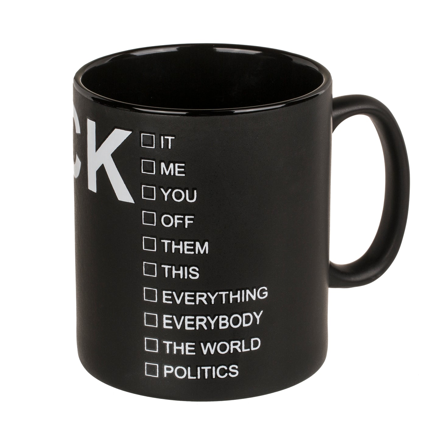 Giant Coffee Mug - F&#k Chalk Board Mug