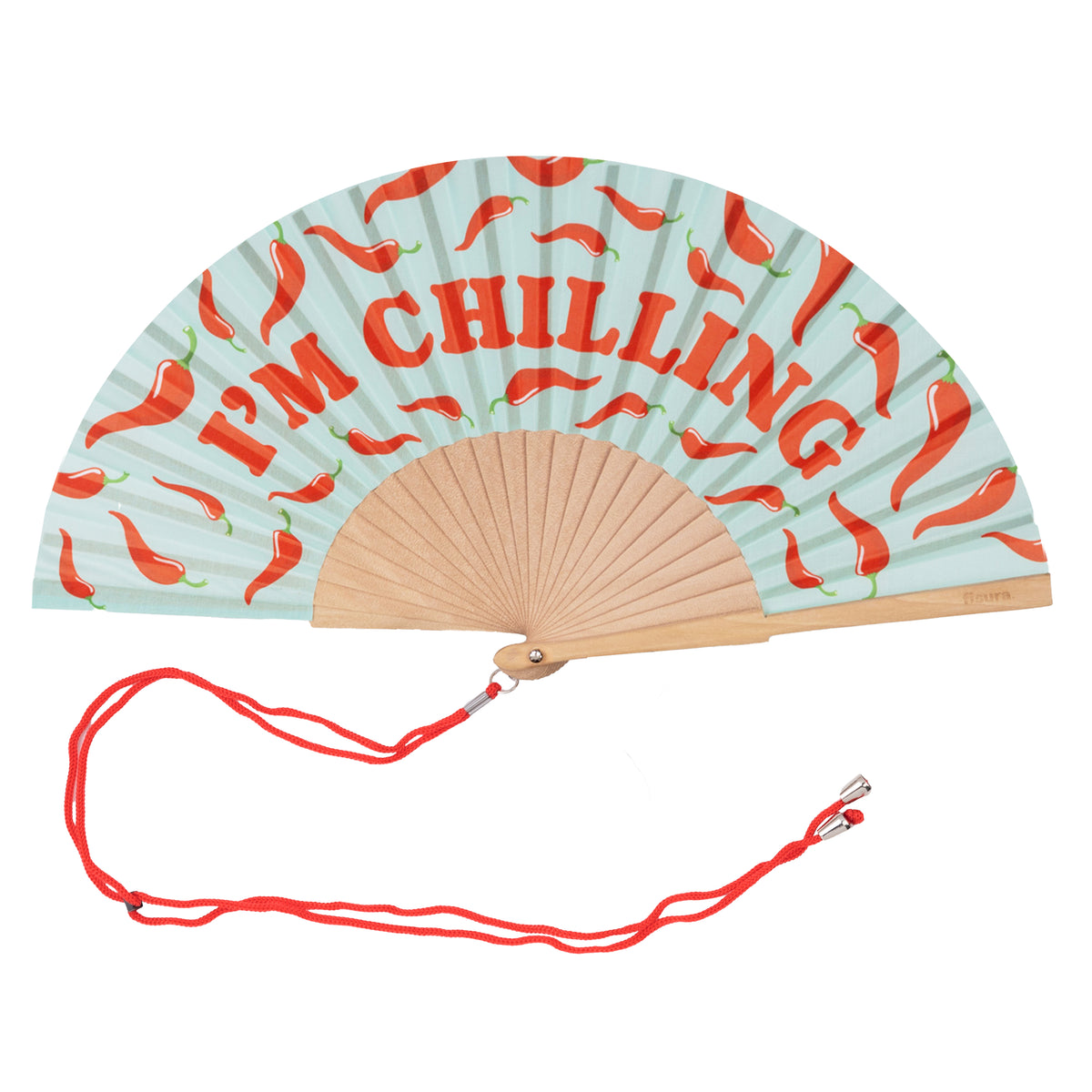Folding Handheld Wooden Fan