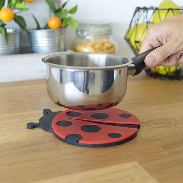 Magnetic Ladybug Silicone Trivet