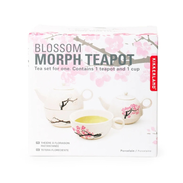 Blossom Morph Teapot – Heat Changing Porcelain Tea Set for One