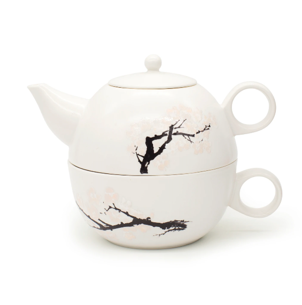 Blossom Morph Teapot – Heat Changing Porcelain Tea Set for One