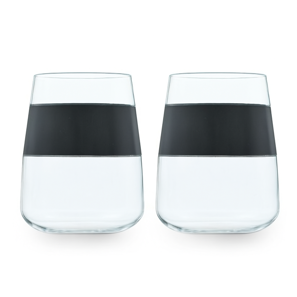 Wine Cooling Glass Set with Cooler Bag - 2Pk
