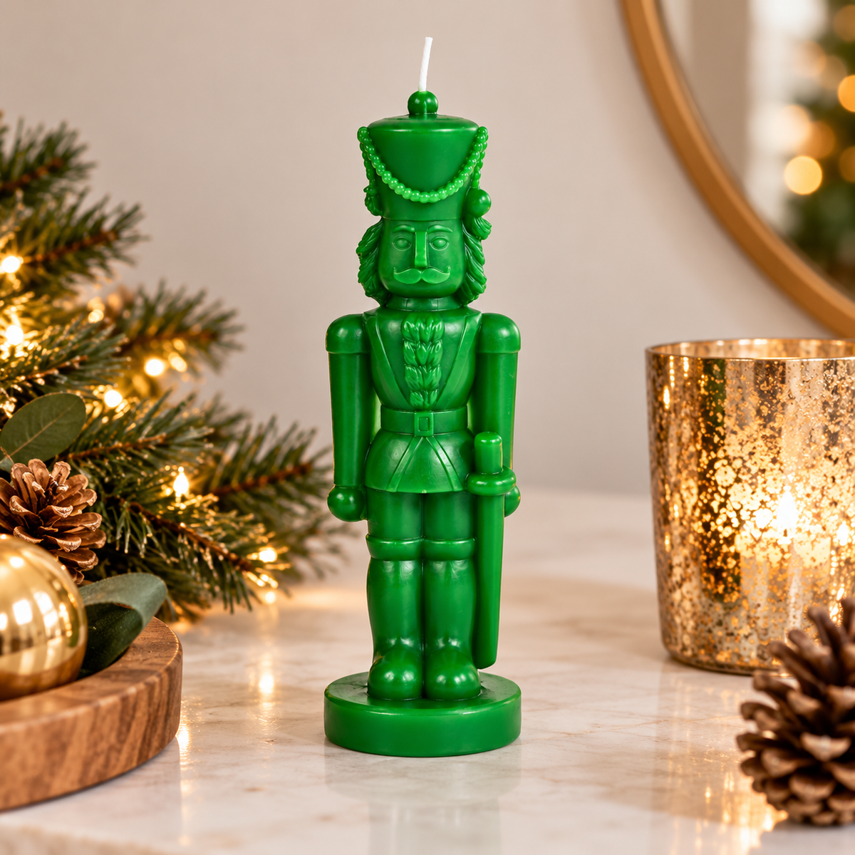 Nutcracker Christmas Candle