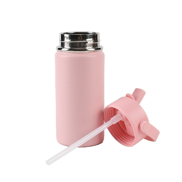 iDrink 400ml Triple-Walled Insulated Bottle with Pop-Up Straw