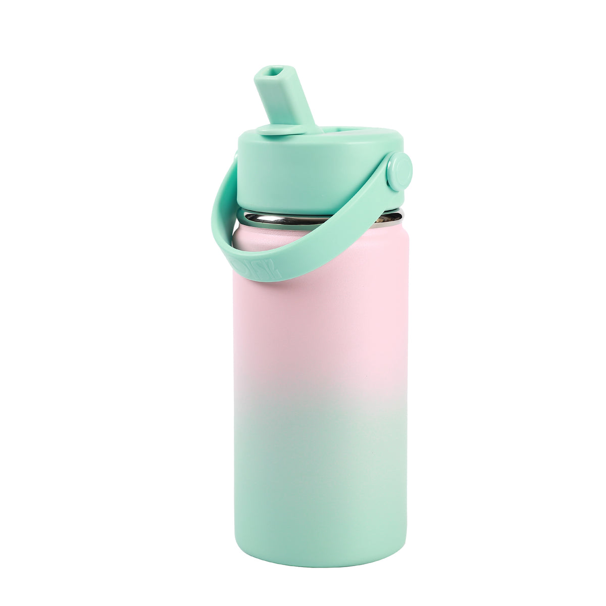 iDrink 400ml Ombre Triple-Walled Insulated Bottle with Pop-Up Straw
