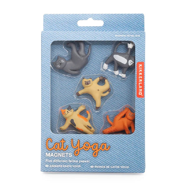 Cat Yoga Magnets – Set of 5