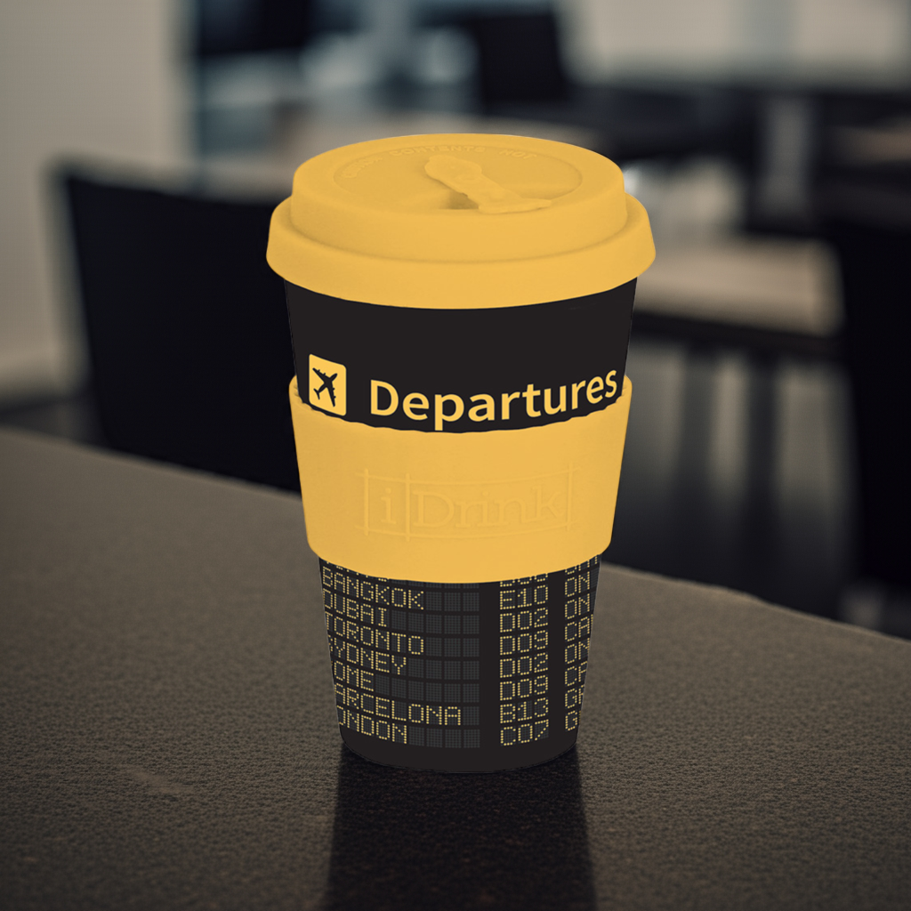 RPET Coffee Cup 435 ml Departures