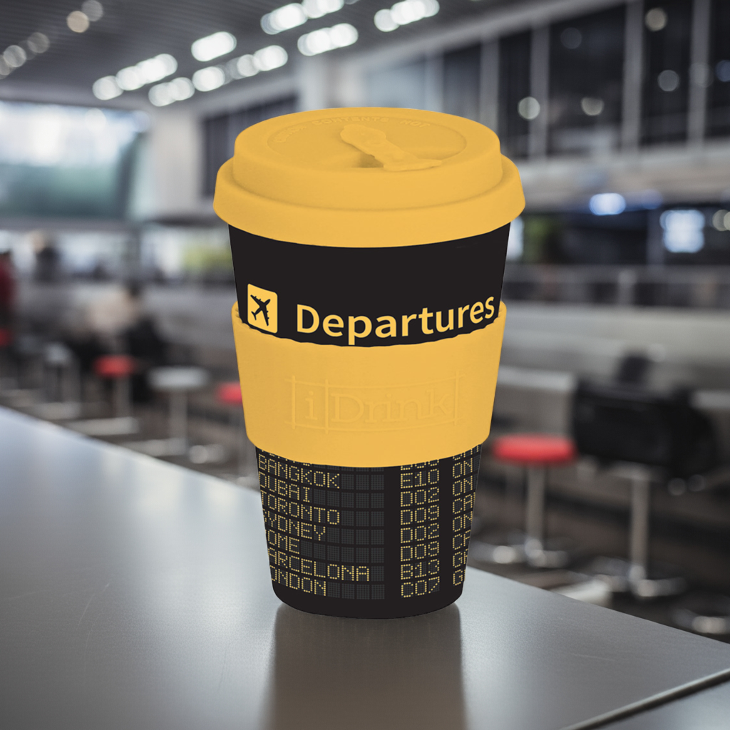RPET Coffee Cup 435 ml Departures