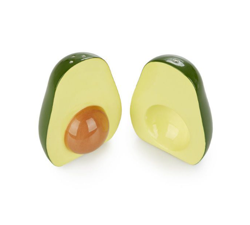 Porcelain Salt and Pepper Shaker Set - Avocado