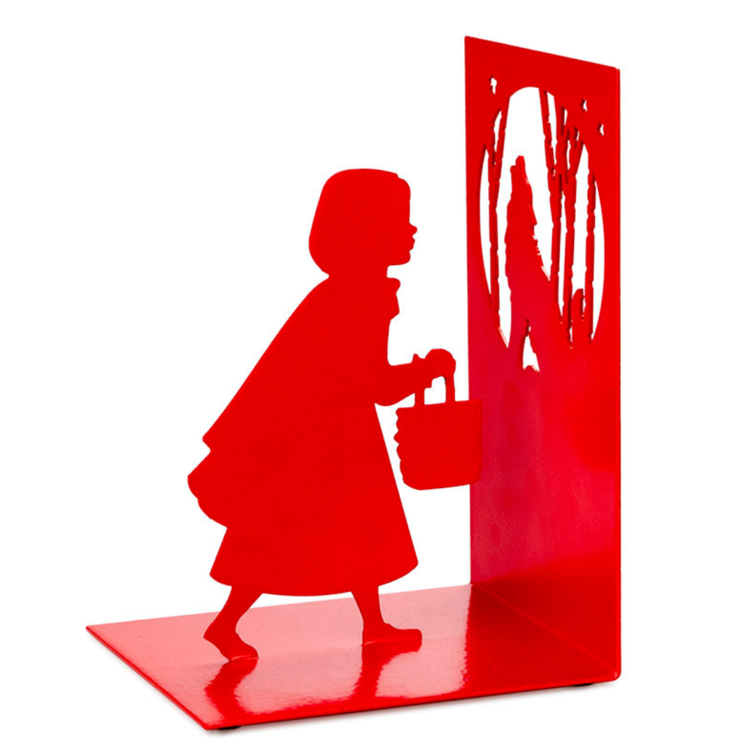 Red Rising Bookends Bookend - Little Red Riding Hood- Red - Metal – Espriso