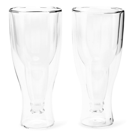 Gravity Beer Bottle Glasses - 400ml (Set of 2)