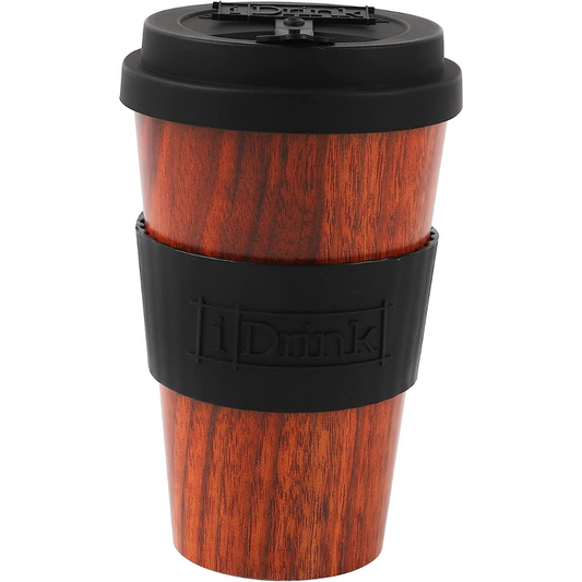 RPET cup 435 ml WOOD