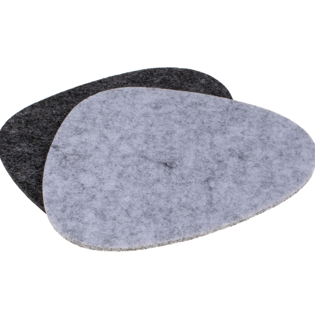 Set of 4 Pebblestone Felt Coasters