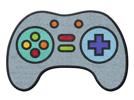 Coir Fibre Doormat - Let's Play Gaming Controller
