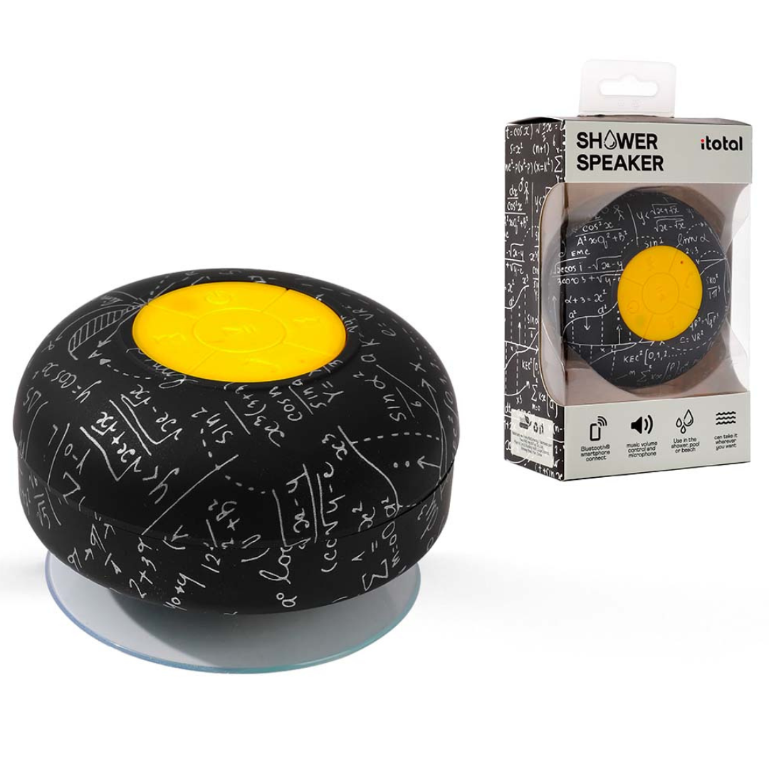 Water Resistant Portable Bluetooth Shower Speaker with suction Cup- Mathematics
