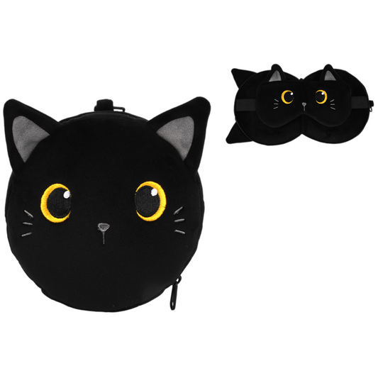 2-In-1 Plush Sleep Mask & Pillow with Zip Closure