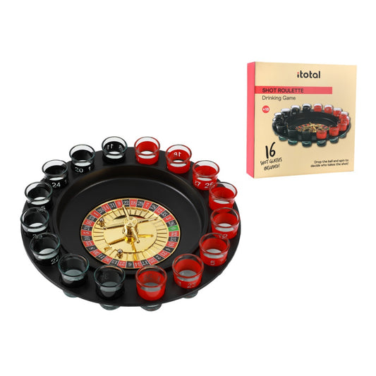 Drinking Roulette Game with 16 Shot Glasses