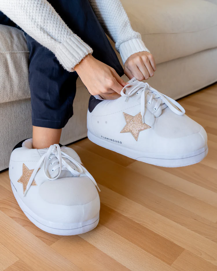 Giant Sneaker Slippers Hollywood Gold Star Unisex One Size