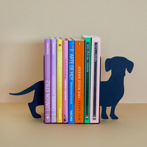 Bookend - Dachshund - Black Metal