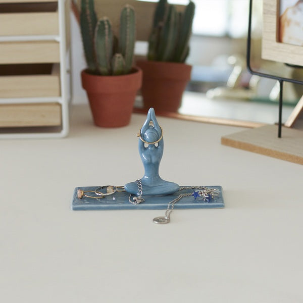 Ring holder Asana blue