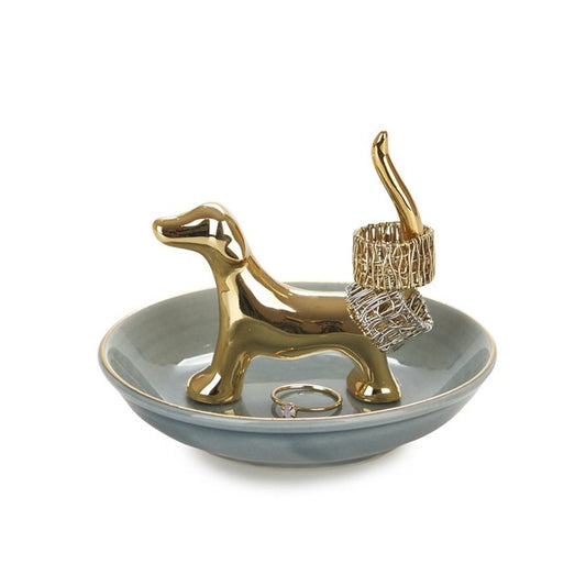 Ring holder Bassotto golden