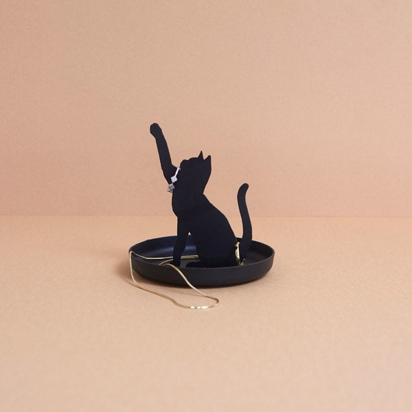 Black Metal Ring and Jewellery Holder - 10cm