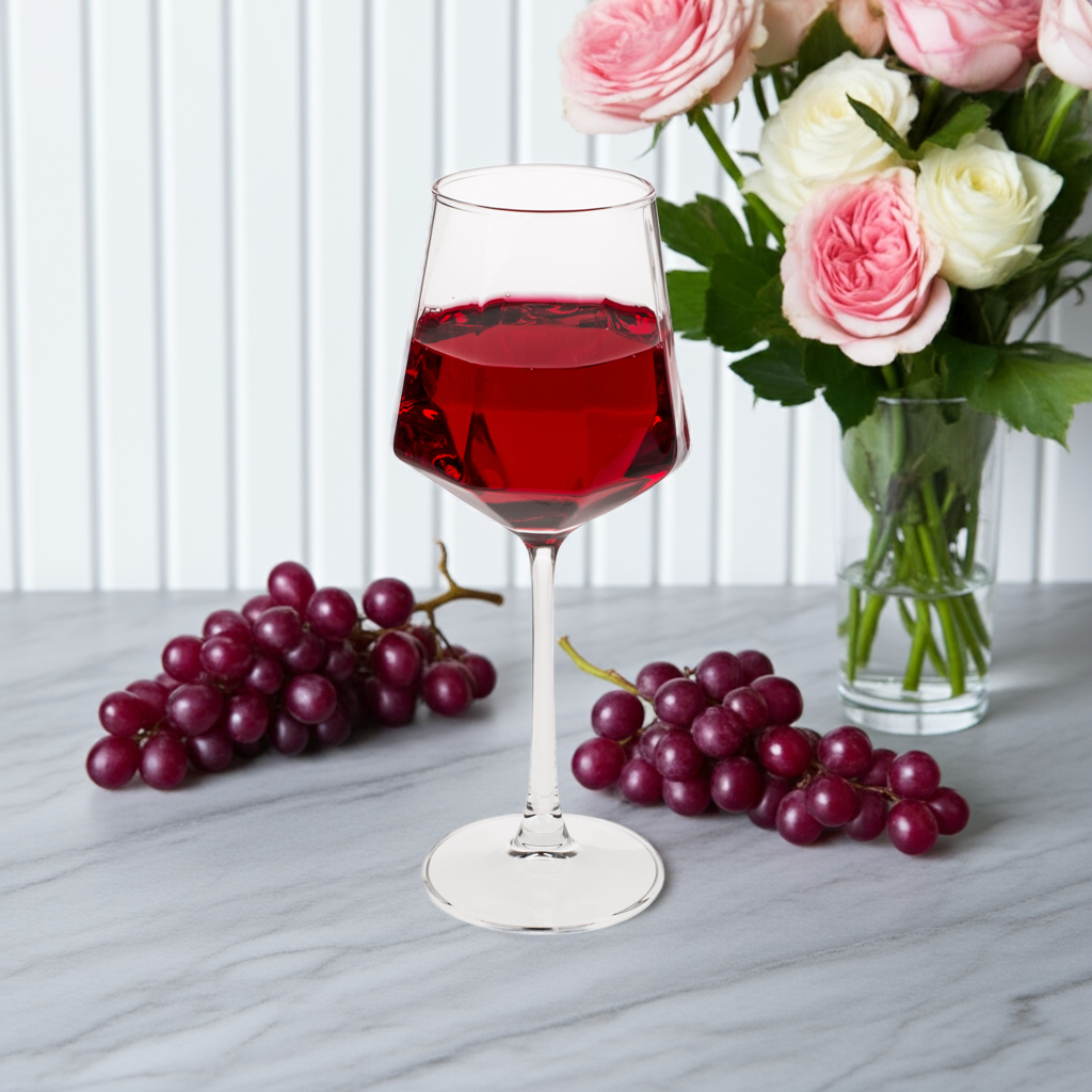 Diamond Wine Glasses - Set of 2