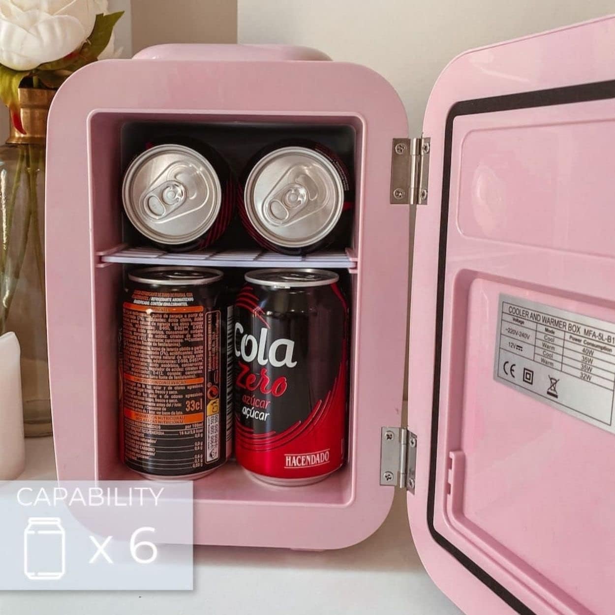 Retro Mini Fridge - 4 litres